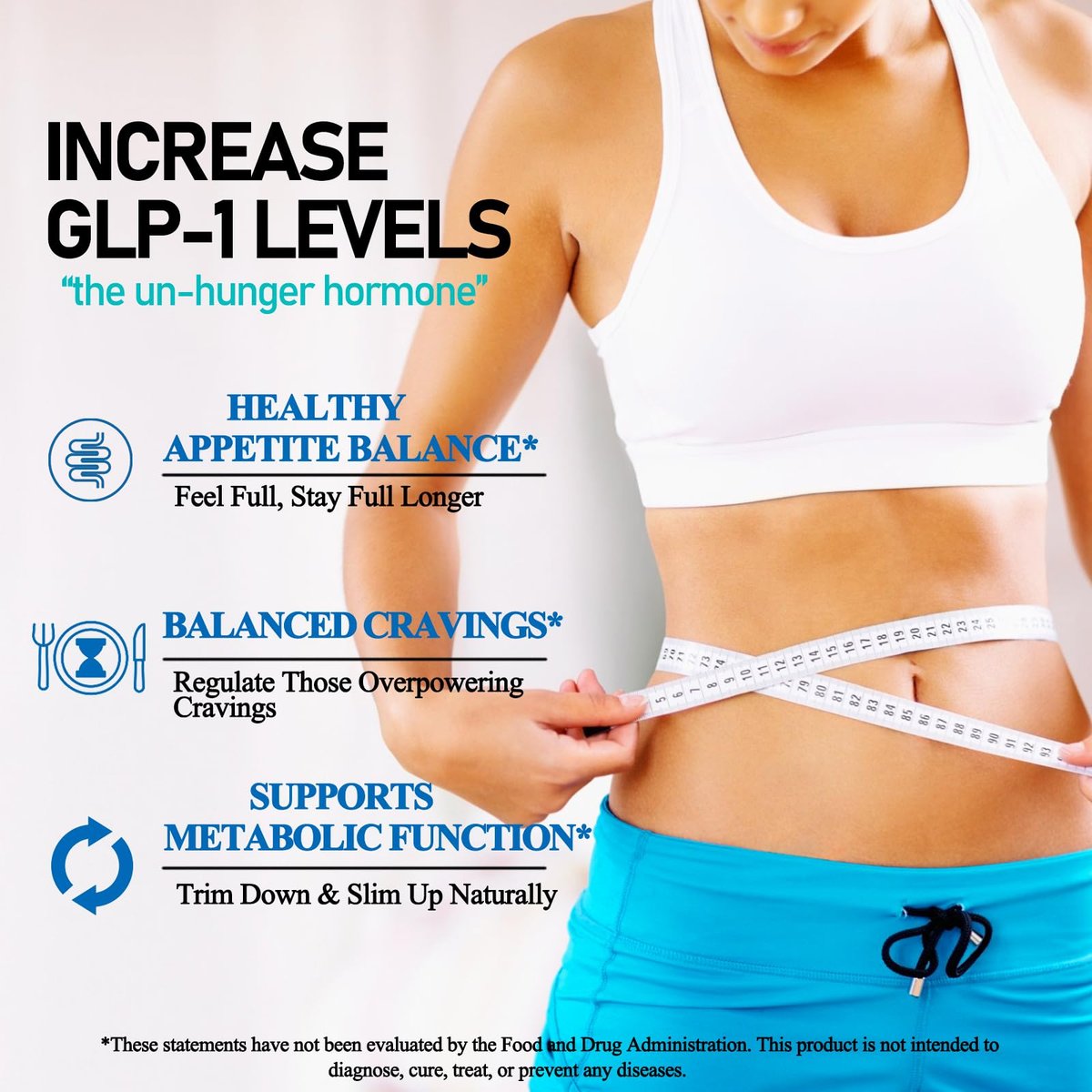 GLP-1 Metabolic Support Supplement, 9-in-1 GLP Booster Natural Formula für Frauen & Männer, GLP1 tägliche orale Flüssigkeit mit Berberin HCI, Ceylon Zimt | Unterstützt Verdauung und allgemeine Gesundheit | Vegan, ohne Gentechnik