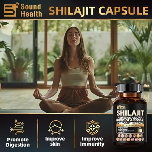 Irish Sea Moss & Shilajit Bundle – Natürliche Energie, Schlafunterstützung & Haarwachstum mit Schwarzkümmelöl, Ashwagandha, Ingwer, Rhodiola Rosea, Vitamin C & D für Männer und Frauen – All-in-1 Nahrungsergänzungsmittel