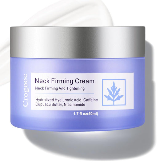 Crogooe Neck Firming Cream – Halsstraffende Creme für Festigkeit, Falten & schlaffe Haut am Hals und Dekolleté – 50 ml