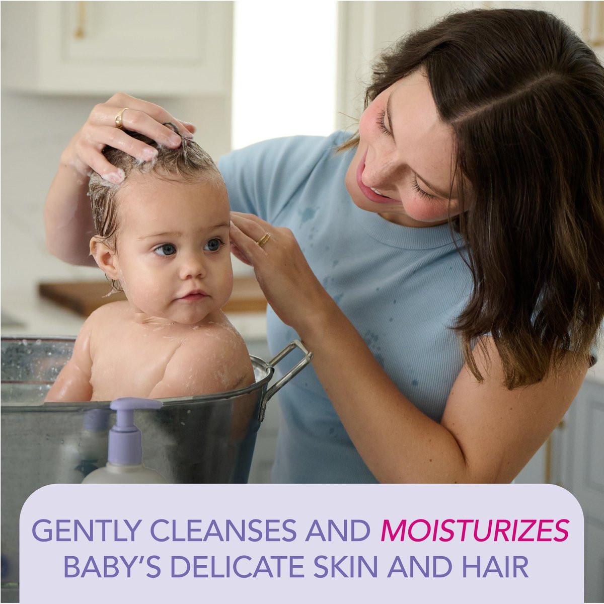 Jergens Baby Calming Head to Toe Foaming Wash – Sanfte Reinigung für Babys Haut und Haare, 532 ml