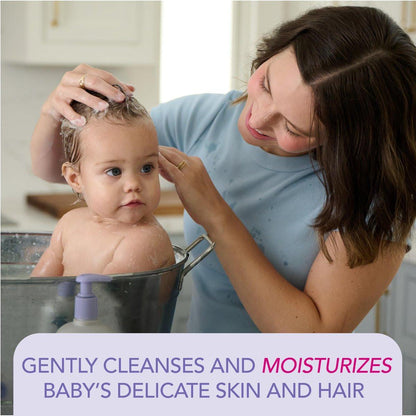 Jergens Baby Calming Head to Toe Foaming Wash – Sanfte Reinigung für Babys Haut und Haare, 532 ml