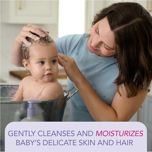 Jergens Baby Calming Head to Toe Foaming Wash – Sanfte Reinigung für Babys Haut und Haare, 532 ml