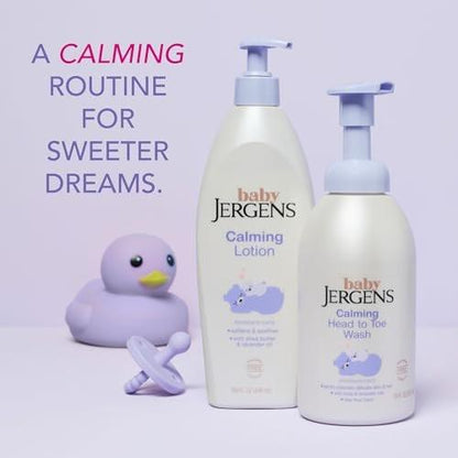 Jergens Baby Calming Head to Toe Foaming Wash – Sanfte Reinigung für Babys Haut und Haare, 532 ml
