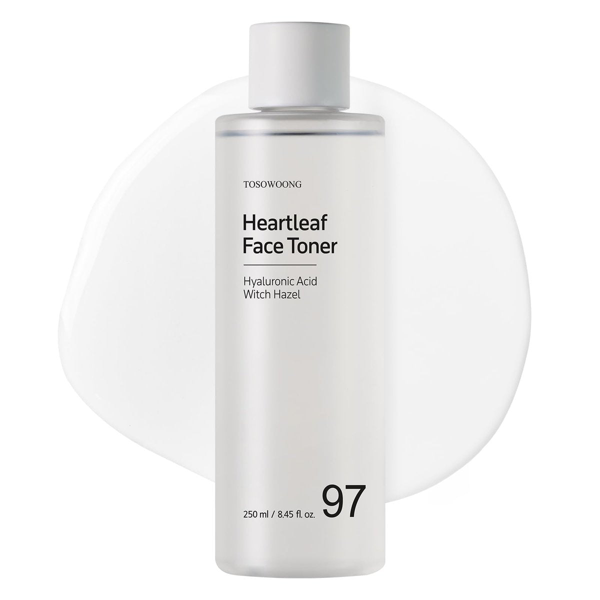 TOSOWOONG Heartleaf Gesichtswasser mit 970.200 ppm Herzblattextrakt, Centella, Hyaluronsäure, Hamamelis – Hautberuhigend, Feuchtigkeitsspendend, Reinigend, gegen Unreinheiten – Koreanische Hautpflege, 250 ml