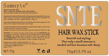 6-teiliges Haarwachs-Stick-Set für fliegende Haare, Topsy Tail Haartool für Frauen, Mädchen & Kinder, Slick Back Haarbürste, nicht fettende Styling-Tools, 2,7 Unzen