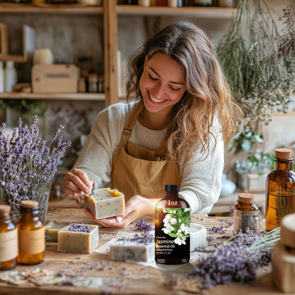 Jasmin ätherisches Öl 120 ml – FRAOIL Premium Duftöl für Diffuser, Aromatherapie, Yoga, DIY Kerzen- und Seifenherstellung, Parfümherstellung, Geschenk für Frauen