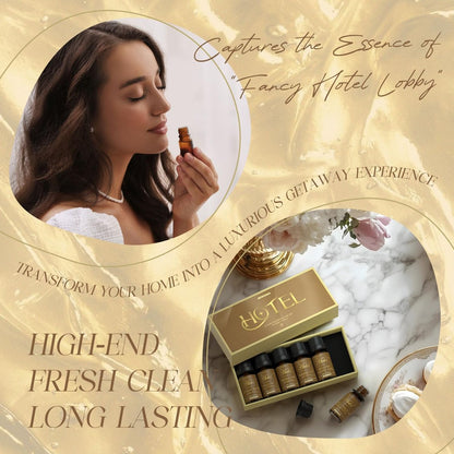 ARVIDSSON Hotel Diffuser Oils Geschenkset – Luxuriöse Duftöle für Aromadiffuser, inspiriert von 5-Sterne-Hotel-Düften, Geschenk für Frauen und Männer