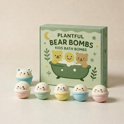 Plantful™ Natürliche Badebomben für Kinder, ungiftig, Schaumpods, flauschiger Schaum, Weihnachtsgeschenke, Badeschaum für Mädchen und Jungen, 9er-Pack, Kleinkinder, reine ätherische Öle