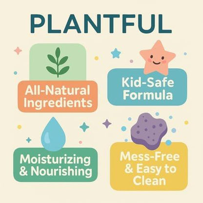 Plantful™ Natürliche Badebomben für Kinder, ungiftig, Schaumpods, flauschiger Schaum, Weihnachtsgeschenke, Badeschaum für Mädchen und Jungen, 9er-Pack, Kleinkinder, reine ätherische Öle