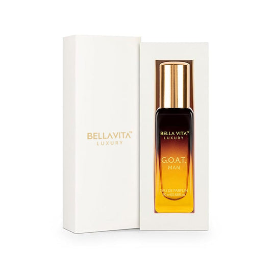 Bellavita Luxury GOAT Eau de Parfum | 20 ml (0,7 fl.oz.) | Reisegröße Herrenduft | Zitrus, Bergamotte, Maiglöckchen und Amber Noten | Lang anhaltendes Parfüm für Männer