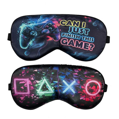 2er-Pack Schlafmasken für Jungen – Seidige Blackout-Maske für Kinder & Erwachsene, Reise-Augenmaske für Gaming & Schlaf