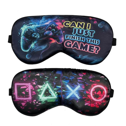 2er-Pack Schlafmasken für Jungen – Seidige Blackout-Maske für Kinder & Erwachsene, Reise-Augenmaske für Gaming & Schlaf