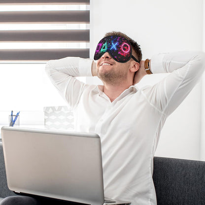 2er-Pack Schlafmasken für Jungen – Seidige Blackout-Maske für Kinder & Erwachsene, Reise-Augenmaske für Gaming & Schlaf