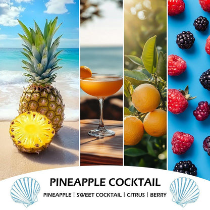 Ananas-Cocktail-Kerzen, 7oz Ananas-Cocktail Duftkerze, natürliche Sojakerzen für den Duft zu Hause, langanhaltend mit 50 Stunden Brenndauer, Geschenke für Männer und Frauen
