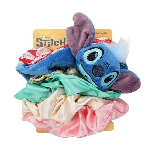 Disney Lilo & Stitch Haarscrunchies aus Stoff (6er Set) – Offiziell lizenzierte Haargummis