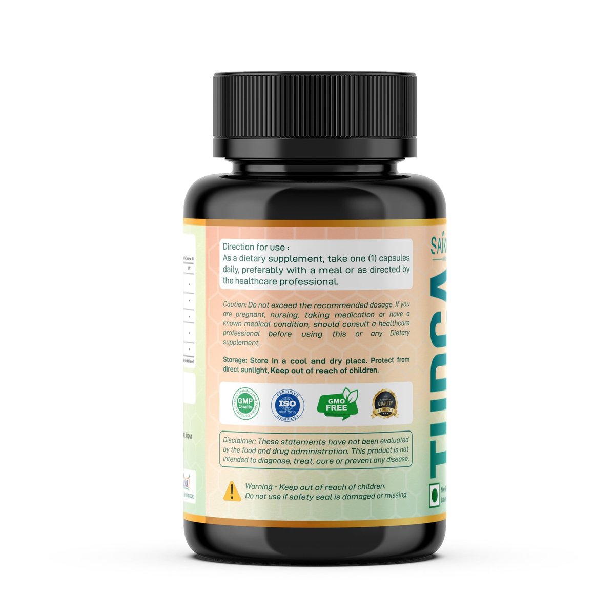 SAIKOU HERBS TUDCA 750mg - 5-in-1 mit Mariendistel, Ashwagandha, Löwenzahn und Ginseng - 60 Portionen