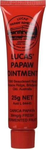 Lucas Papaw Salbe 25g – Beruhigender Lippen- und Hautbalsam mit frisch fermentierter Carica Papaya, natürliche Inhaltsstoffe, für alle Hauttypen geeignet – Hergestellt in Australien