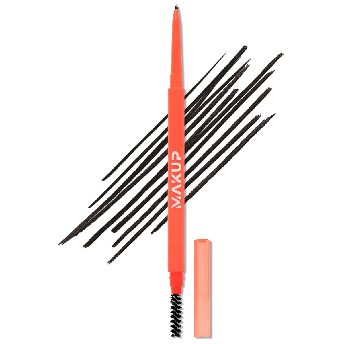 Makup Beauty Skinny Brow - Ultra Dünner Augenbrauenstift, wasserfest, präziser Micro-Brow-Stift für haarfeine Striche und volle, natürliche Brauen (Caviar)