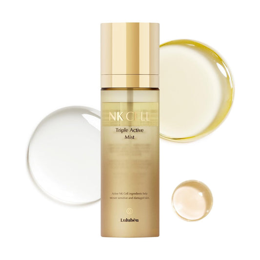LULUBEU Triple Active Mist – Koreanischer Glow-Spray-Serum für strahlende, feuchte Haut, hydratisierende All-in-One-Gesichtsbehandlung mit NK-Zell-Technologie, 100 ml
