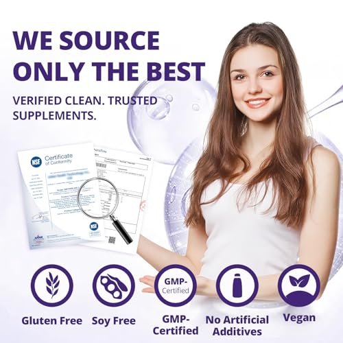 420 mg Magnesium Bisglycinat L-Threonat – Aminosäurechelat mit Vitaminen und Kalium – Hochabsorbierendes Magnesiumkomplex für Muskelentspannung, Knochen- & Gelenkunterstützung – 60 Kapseln