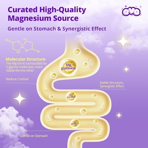 420 mg Magnesium Bisglycinat L-Threonat – Aminosäurechelat mit Vitaminen und Kalium – Hochabsorbierendes Magnesiumkomplex für Muskelentspannung, Knochen- & Gelenkunterstützung – 60 Kapseln