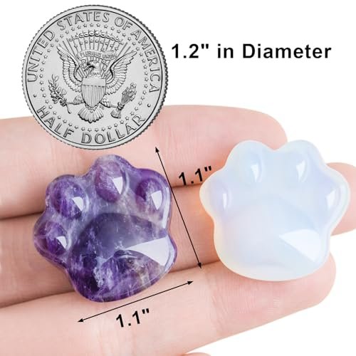 Katze Amethyst Kristalle und Heilsteine, Naturstein für Angstlinderung, emotionales Gleichgewicht & positive Energie, Sorgensteine gegen Stress, einzigartiges Geschenk für Kristall Katzenliebhaber Frauen Männer (Amethyst)