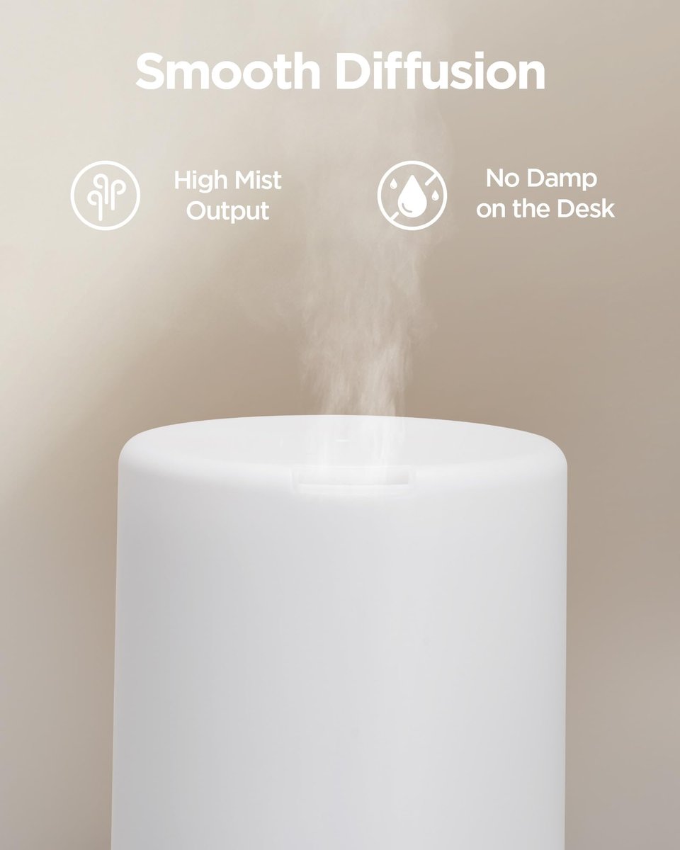 InnoGear 300ML Ultraschall-Aromatherapie-Diffusor, 5-in-1 Duftdiffusor für ätherische Öle, Auto-Abschaltung, Timer, für Zuhause und Büro, Gelb (Mittel)
