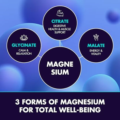 Secret Element Magnesium Glycinat 2150 mg Gummis für Frauen und Männer – Hochdosiertes Magnesium mit Glycinat, Citrat und Malat – Zuckerfrei, Vegan, 60 Orangen-Gummis für besseren Schlaf und Entspannung