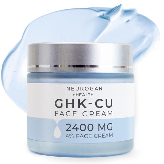 Neurogan GHK-Cu Kupferpeptid-Gesichtscreme | 4% Peptide für Hautfestigkeit & tiefe Feuchtigkeit | Tägliche Gesichtsfeuchtigkeitscreme mit 2400 mg GHK-Cu, 59 ml