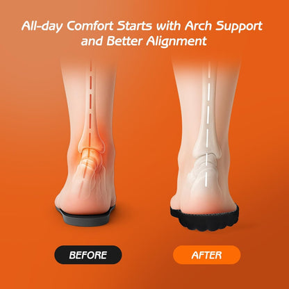4D Cloud-Soft Komfortsohlen für Herren - Memory Foam Einlegesohlen mit Fresh-Tech Stoff - Fußgewölbestütze, zuschneidbare Einlagen für verbesserten Fußkomfort und Ermüdungsminderung (US M 7.5-10.5)
