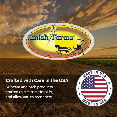 Amish Farms NatureClean Duftfreie Seife 5 oz Riegel (5er-Pack) mit Bentonit-Ton, Kokosöl und Sheabutter, für Frauen, Männer, Feuchtigkeitsspendend für empfindliche Haut, Körper, Gesicht, Hände, Hergestellt in den USA