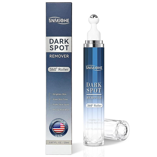 Dark Spot Corrector Serum für Gesicht und Körper – Anti-Flecken Behandlung für Melasma, Altersflecken, Sommersprossen & Sonnenflecken mit 360° Roller, für alle Hauttypen, 0,67 fl oz