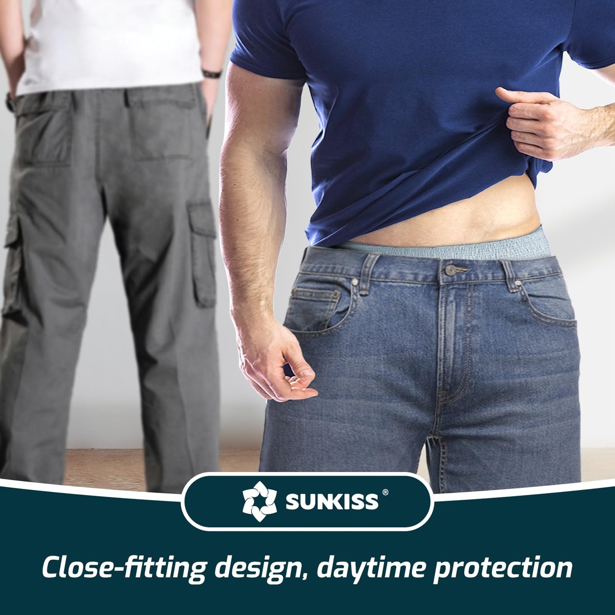 SUNKISS Super Weiche Inkontinenzunterwäsche für Männer, tagsüber Einweg Erwachsenen Pull-Ups, Herren Schutzwindeln mit maximaler Saugfähigkeit, XXLarge, Grau, 14 Stück