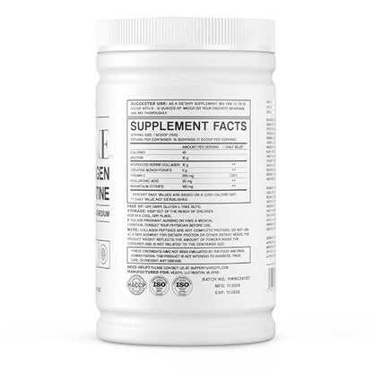 Vezzyl Collatine – Premium Kollagenpeptide mit Kreatin, Vitamin C, Hyaluronsäure und Magnesium für Haut, Haare, Nägel, Knochen & Gelenke, Muskeln, Immunsystem und kognitive Unterstützung (250 g / 8,8 oz)