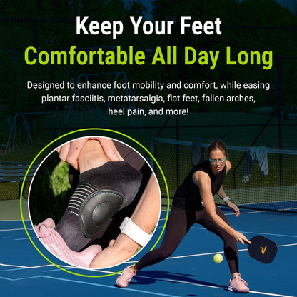 Strutz Sole Angel – Original patentierte Fußgewölbe-Stütze mit Kompressionstechnologie gegen Plantarfasziitis – Metatarsal-Fußpolster für Damen und Herren – 1 Packung