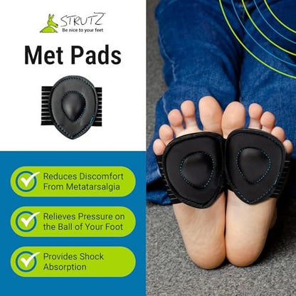 Strutz Sole Angel – Original patentierte Fußgewölbe-Stütze mit Kompressionstechnologie gegen Plantarfasziitis – Metatarsal-Fußpolster für Damen und Herren – 1 Packung
