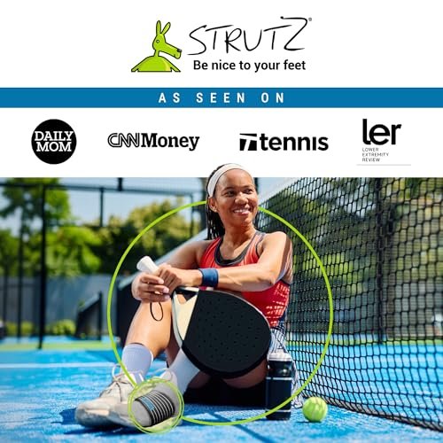 Strutz Sole Angel – Original patentierte Fußgewölbe-Stütze mit Kompressionstechnologie gegen Plantarfasziitis – Metatarsal-Fußpolster für Damen und Herren – 1 Packung