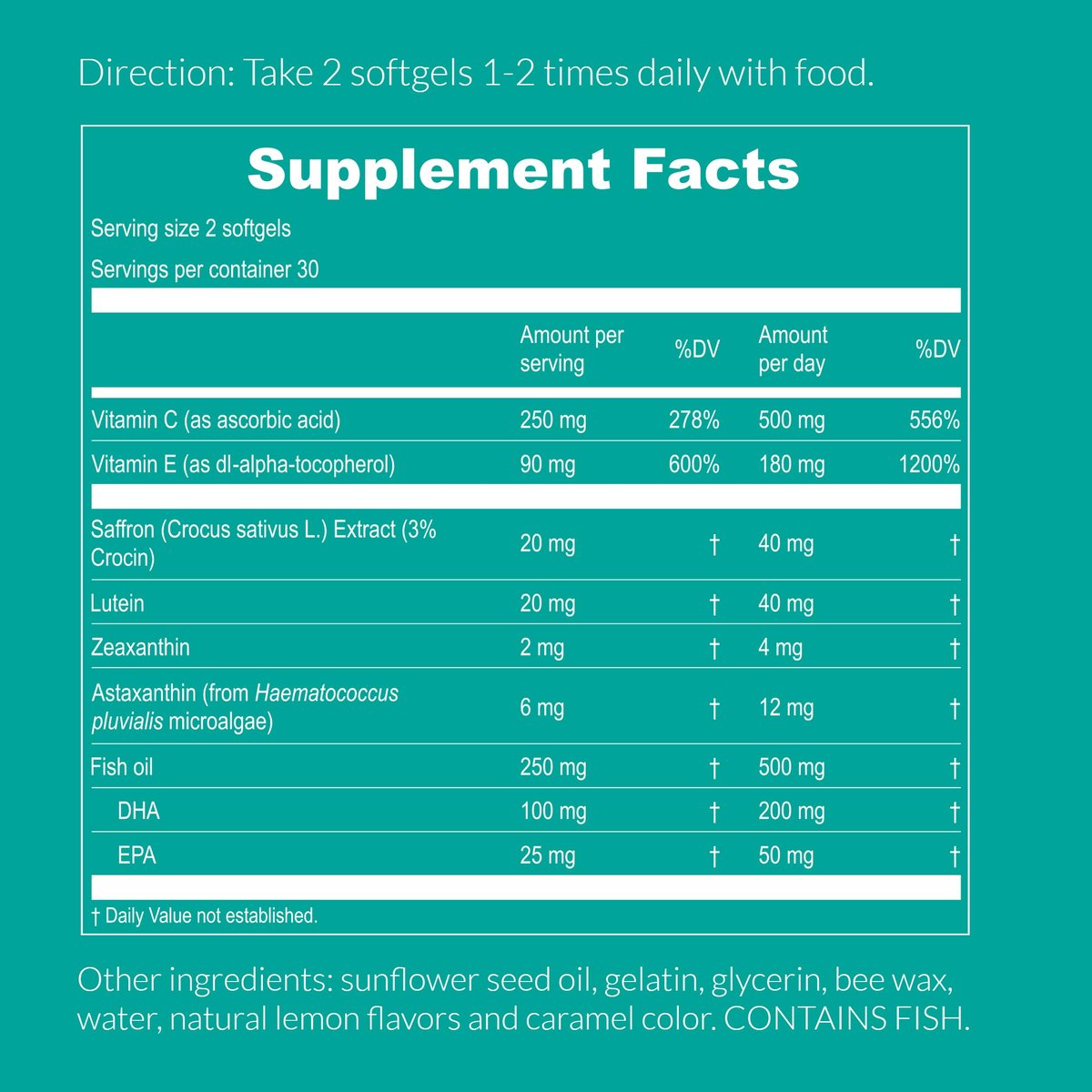 UpNourish AREDS 2 Augenvitamine für Senioren – Lutein Nahrungsergänzungsmittel für Erwachsene – Unterstützung bei Computer-Augenbelastung, Augengesundheit und trockenen Augen – Sehkraft & Augen Vitamine für Frauen und Männer