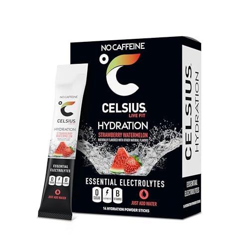 CELSIUS Hydration™ Erdbeer-Wassermelone, Zuckerfreies Elektrolyt-Getränkepulver (14er-Pack)