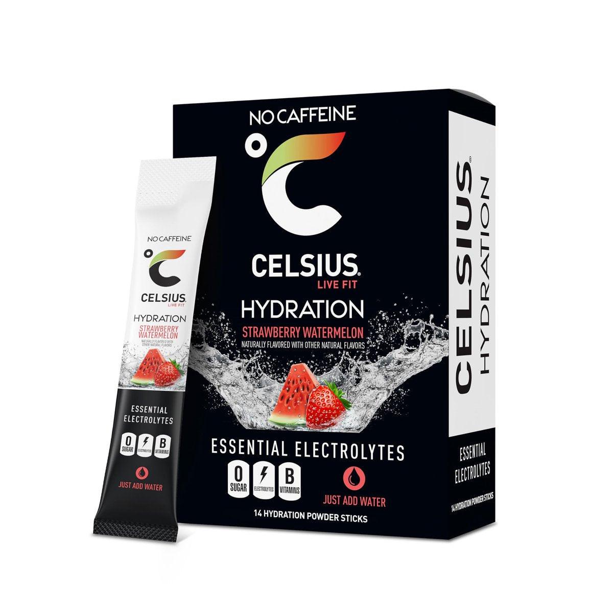 CELSIUS Hydration™ Erdbeer-Wassermelone, Zuckerfreies Elektrolyt-Getränkepulver (14er-Pack)