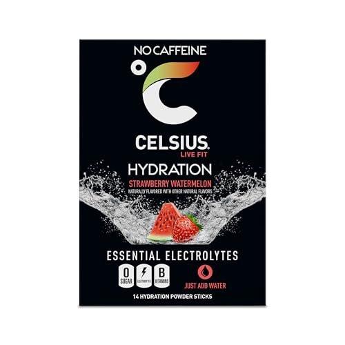 CELSIUS Hydration™ Erdbeer-Wassermelone, Zuckerfreies Elektrolyt-Getränkepulver (14er-Pack)
