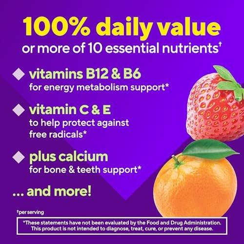 Vitafusion Power+ Multivites – 90 Gummis, Multivitamin für Erwachsene, tägliche Nahrungsergänzung