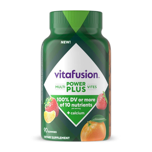 Vitafusion Power+ Multivites – 90 Gummis, Multivitamin für Erwachsene, tägliche Nahrungsergänzung