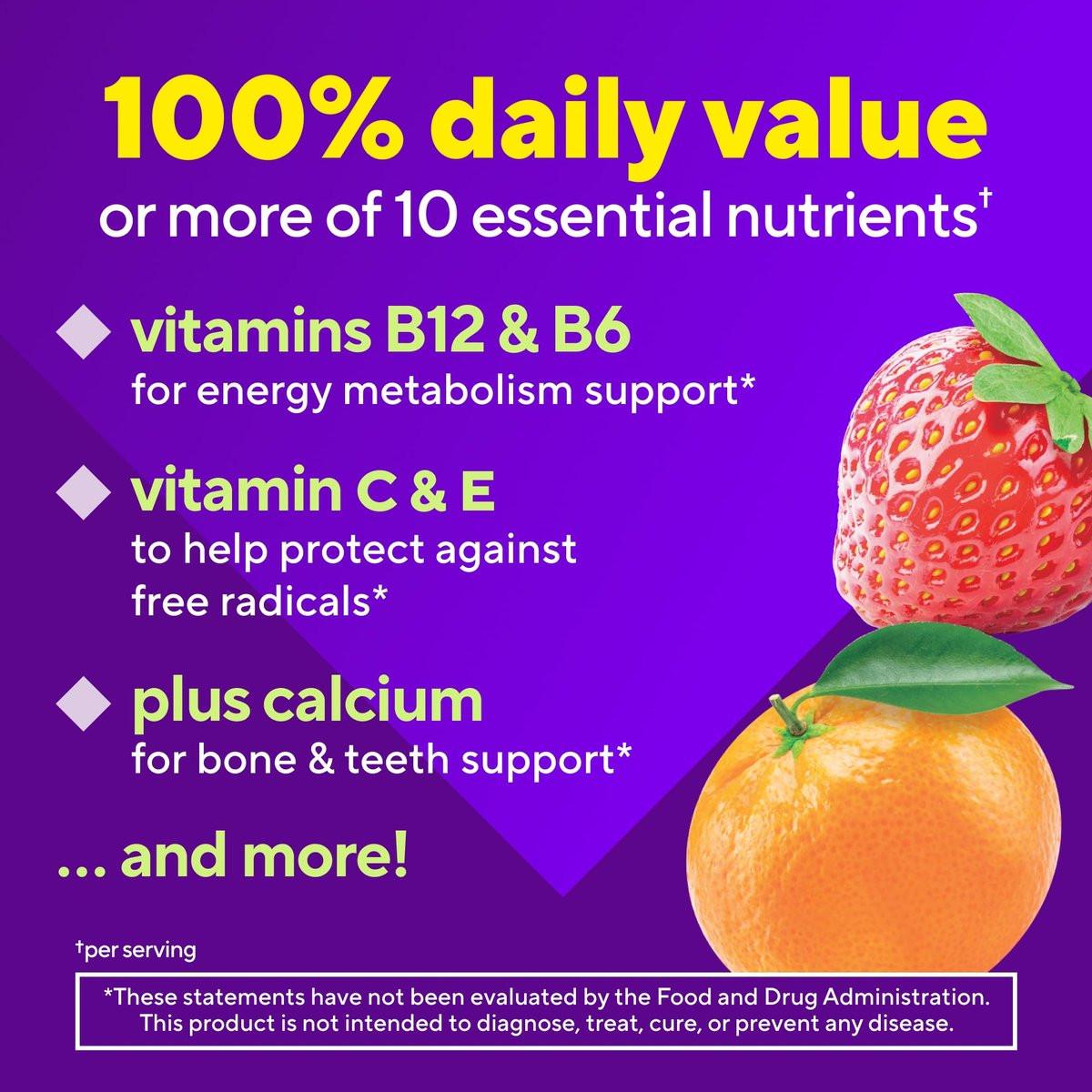 Vitafusion Power+ Multivites – 90 Gummis, Multivitamin für Erwachsene, tägliche Nahrungsergänzung