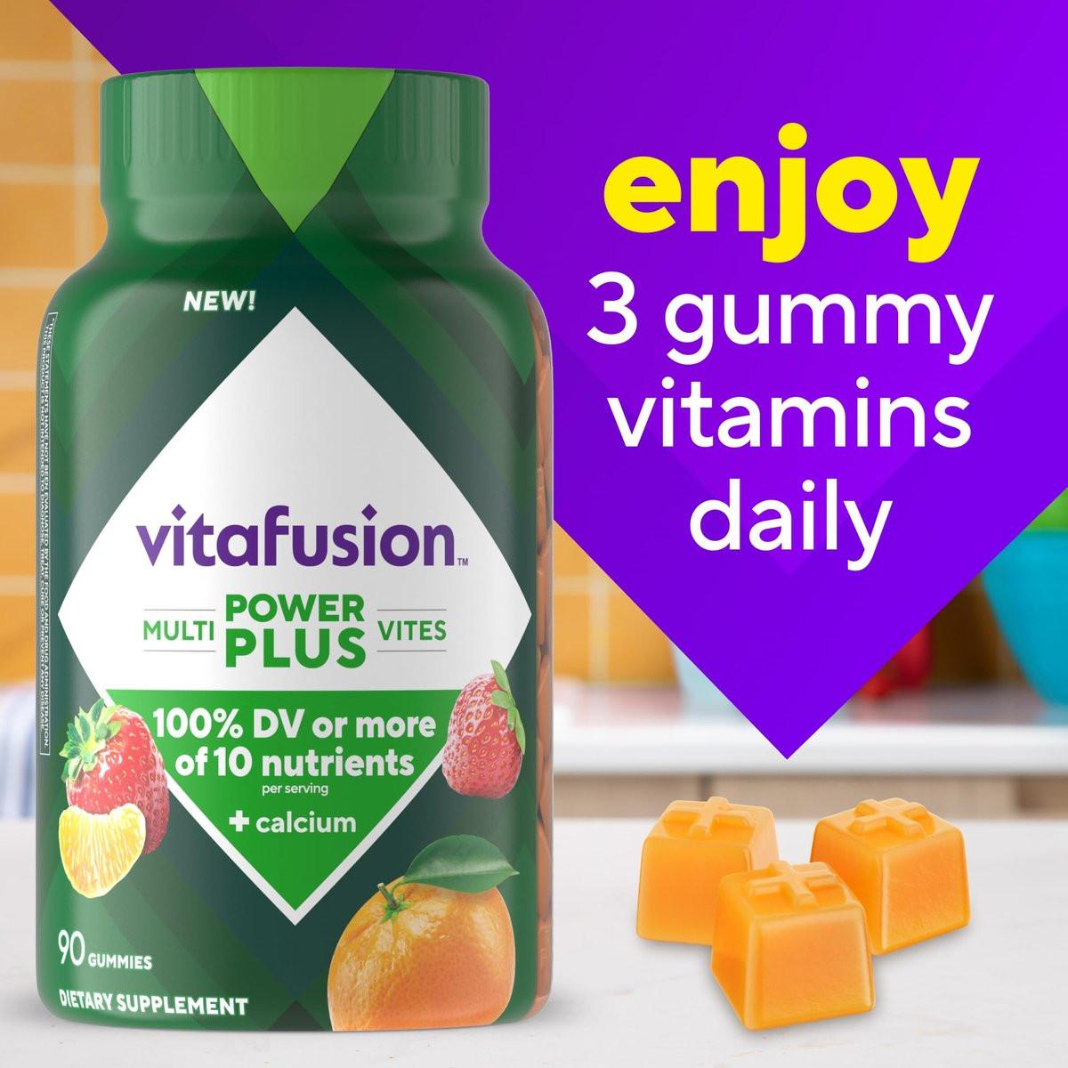 Vitafusion Power+ Multivites – 90 Gummis, Multivitamin für Erwachsene, tägliche Nahrungsergänzung