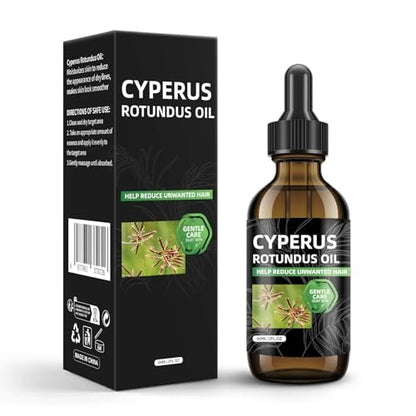 SKSOYT Cyperus Rotundus Öl für Haarentfernung – Natürliches Öl zur Reduzierung unerwünschten Haarwuchses, beruhigend & feuchtigkeitsspendend, verkleinert Poren, glatte Hautpflege, geeignet für alle Hauttypen