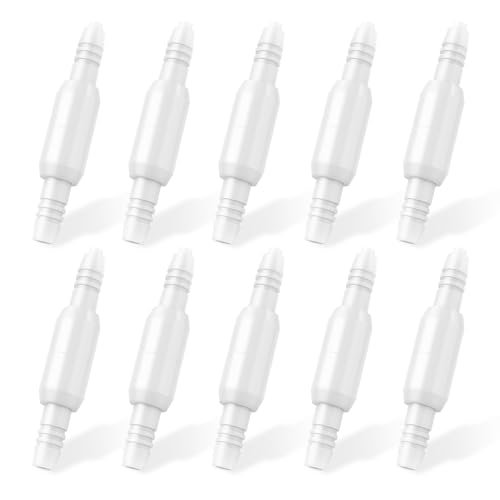 Hecatelly Sauerstoffschlauch-Drehverbinder – 10er-Pack, auslaufsicher, 360° drehbar, verhindert Verwicklungen