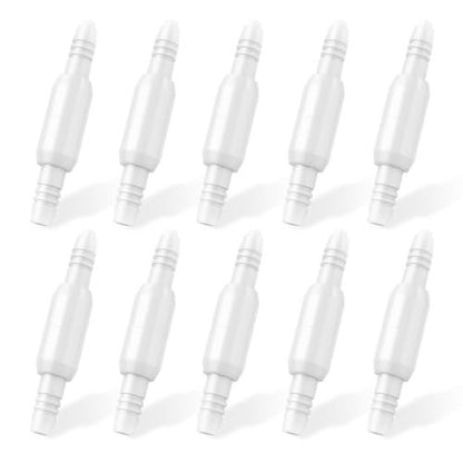 Hecatelly Sauerstoffschlauch-Drehverbinder – 10er-Pack, auslaufsicher, 360° drehbar, verhindert Verwicklungen