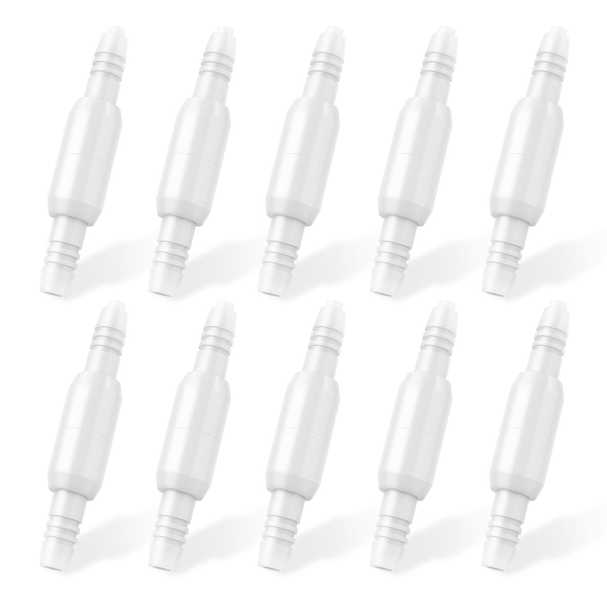 Hecatelly Sauerstoffschlauch-Drehverbinder – 10er-Pack, auslaufsicher, 360° drehbar, verhindert Verwicklungen