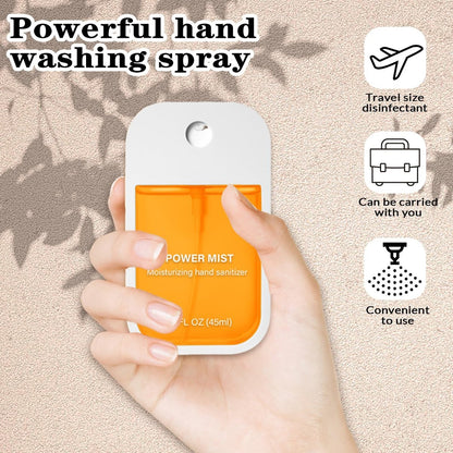 FBEZEB Power Mist Hydratisierendes Handdesinfektionsspray, Reisegröße, 500 Sprühstöße, für Erwachsene und Kinder (Erdbeere)